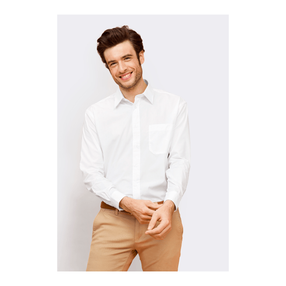 SOL'S | Poplin-overhemd met lange mouwen voor heren